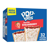 Pop-Tarts Frosted Strawberry Toaster Pastries 32ct – Quick Office Breakfast Snack for Busy Workdays