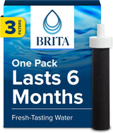 Brita Water Bottle Replacement Filters – Streamlined 3-Pack for Clutter-Free Kitchens and Desks, BPA-Free