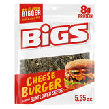 BIGS Sunflower Seeds Cheeseburger Flavor – Resealable Travel Snack for Camping and Rest Stops