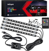 Nilight Music Sync LED Strip Lights – Living Room TV Bias Lighting with Sound Active Color Shift, USB Powered