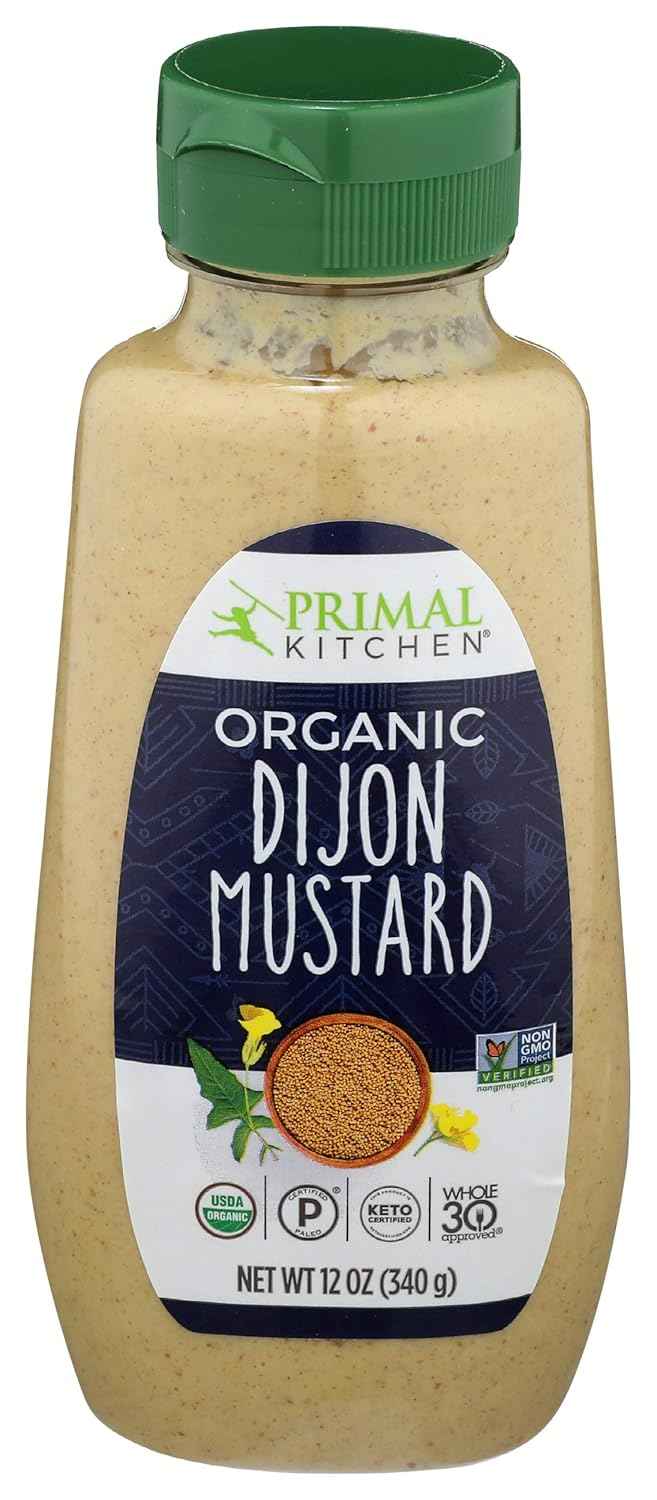 Primal Kitchen Spicy Brown Mustard – Backyard BBQ Topping for Grilled Sausages, Brats, and Hot Dogs