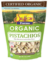 Setton Farms Premium Organic Pistachios - Elegant Hostess Gift for Holiday Table and Gourmet Gift Basket, Dry Roasted 7 Oz Resealable Bag