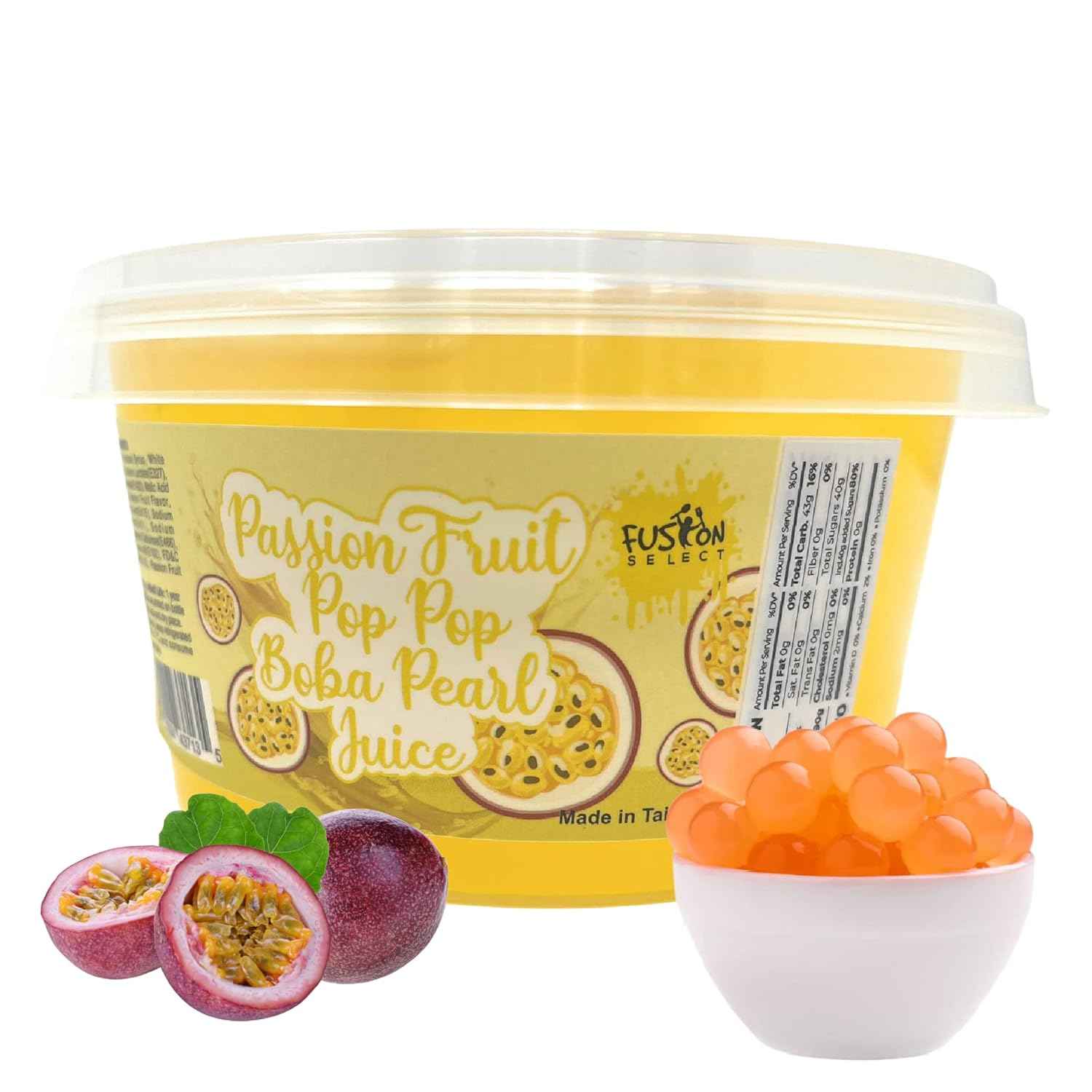 Fusion Select Strawberry Bursting Boba for Backyard Parties – Fun Topping for Kids' Drink and Dessert Tables