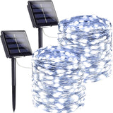 Luminex Solar String Lights – Living Room and Reading Nook Aesthetic, Warm White Ambient Copper Lights