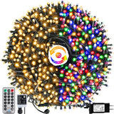 LumifyHome Weatherproof Fairy Lights 300 LED End-to-End Connectable 324FT Coverage for Garden Fence Roofline