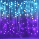Glowave Ombre Fairy Curtain Lights – Birthday Gift for Girls & Teen Girls, Dimmable Bedroom Decor with Memory Function