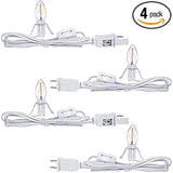 Holiday Studio Christmas Village Light Kit – Thoughtful Holiday Gift for Collectors and Hobbyists, 4-Pack LED Bulb and Cord Set