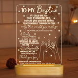 to My Bestie Gifts LED Illusion Lamp – Child-Safe Nursery Night Light, No Heat No Flame Wooden Base Lamp