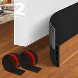 Holikme Door Draft Stopper – Childproof and Pet-Proof Silicone Seal for Nursery and Kids Bedroom Doors, Shatter Safe