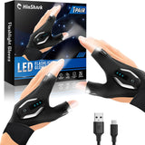 LumeFlex LED Flashlight Gloves – Camping Essentials for Nighttime Tent Setup and Hiking Trails