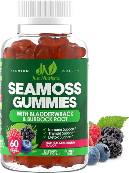Sea Moss 3000mg Gummies - Clean-Label Supplement for the Clutter-Free Kitchen Counter