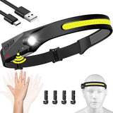 LuminWear Headlamp – 230° Wide Beam LED for Camping, Hiking and Trail Running Adventures