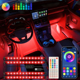 Keepsmile Premium Interior Car Lights – High End RGB Cabin Lighting, 16M Colors with App and RF Remote