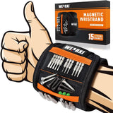 WEARXI Magnetic Wristband Tool – Outdoor Deck Repair and Fencing Accessory, Holds Screws and Nails on the Jobsite