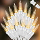 100 Mini LED White Wire Warm White