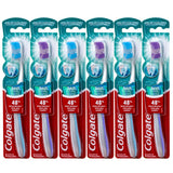 Colgate 360 Enamel Health Sensitive Toothbrush – Safe Gentle Brushing for Older Adults and Post-Dental Patients, Extra Soft, Pack of 6