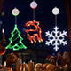 Reindeer, Christmas Tree, and Snowflake