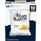 Cape Cod Less Fat Original Kettle Chips – Pre-Portioned 1oz Bags for Office Snack Drawers, Guilt-Free Desk Crunch