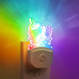 LuminGlow Amber Night Light – Fall-Prevention Plug-in for Hallways and Stairways, Dusk to Dawn Motion-Free Glow
