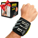 MagSnap Magnetic Wristband by Wrap-It Storage - Birthday Gift for Dad and Husband, Hands-Free Screw Holder for DIYers