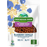 Cascadian Farm Organic Granola with No Added Sugar, Blueberry Vanilla Cereal Gift for Health-Conscious Friends and Holiday Breakfast Baskets