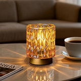 AuroraGlow Waterproof Crystal Lamp – Portable Cordless Light for Patio and Outdoor Dining, Battery Operated