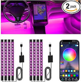 Winzwon LED Car Interior Lights – Safe Family Road Trip Cabin Mood Light, Cool to the Touch USB Powered Strip