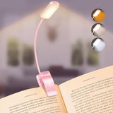 Gritin 9 LED Rechargeable Book Light for Reading in Bed - Focused Study Lamp for Dorm Room Desk, Stepless Dimming USB Clip on Light for Night Time Studying