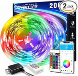 DAYBETTER Smart LED Strip Lights 200ft – Cool-to-Touch Bedroom Lighting for Daughters Room and Playroom with 16 Million Colors