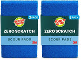 Scotch-Brite Zero Scratch Scouring Pad – Mindful Kitchen Cleaning Essential for Nonstick Pots, Glassware, and Bakeware