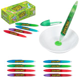 Juicy Drop Sour Gel Pens – Heat-Resistant Trick-or-Treat Candy for Porch Bowls, 12 Pack Assorted Flavors