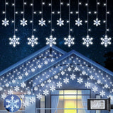 Minimax Snowflake Curtain Lights – Christmas Gift for Mom and Her, Cozy Bedroom Decor with Snowflake Ornaments