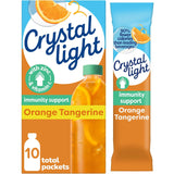 Crystal Light Immunity Support Orange Tangerine Packets – Personal Care Routine Essential for the Home Pantry, Low-Calorie Vitamin Water Alternative