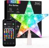 Brizled Flameless LED Star Tree Topper – Smokeless, Heat-Free Holiday Lighting for Homes with Pets and Children