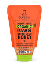 Nate's Organic Raw Honey – Daily Wellness Ritual, Morning Elixir for Hot Tea and Throat Soothers