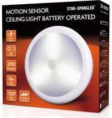 STAR-SPANGLED 6.3" Motion Ceiling Light – Designer-Grade Downlight for Hallways, Closets, and Entryways