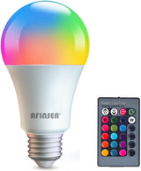 LuminWick RGB Night Light Bulb – Safe Nursery Sleep Light with One-Button Night Mode and 16 Color Options