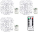 Cool White - 3 Pack(300LED Battery Operated)