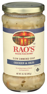 Rao's Made for Home Chicken Orzo Soup – Clean-Label Comfort Meal for Health-Conscious Home Cooks, No Artificial Additives