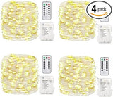 GDEALER Copper Wire String Lights 16.4ft 4 Pack – Housewarming Gift and Valentine's Day Present for Her