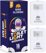 Mind-Glowing Toilet Bowl Night Light Motion Sensor – Hilarious White Elephant Gag Gift and Stocking Stuffer for Him and Her