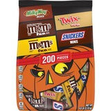 M&M'S, SNICKERS, TWIX & MILKY WAY Halloween Candy Variety Pack as a Halloween Gift Basket Base