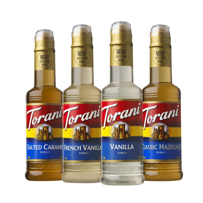 Torani Flavored Syrup Café Variety Pack – Café-Style Drinks for the Home Office Coffee Bar