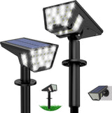 Kyson Solar Spot Lights, 53 LED Cool White Accent Lighting for Living Room Garden Wall & Cozy Patio Aesthetic