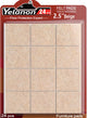 24pcs Beige Square