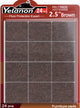 24pcs Brown Square