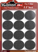 24pcs Black Round