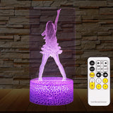 Pop Star Acrylic Plate Light – Modern Bedroom Accent Lamp, 16 Color Ambient Mood Lighting