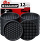 Round - 2" 12pcs Black