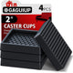Square - 2" 4pcs Black